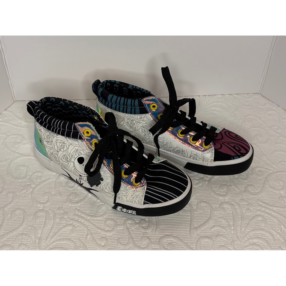 Disney The‎ Nightmare Before Christmas Jack Sally Shoes Womens Size 7 Mid Top